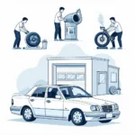 Academy Auto Service Maintenance Illustration