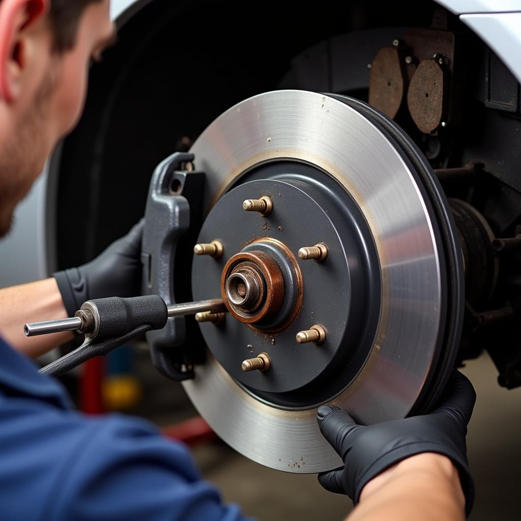 Brake Inspection at Ace Tire and Auto Service