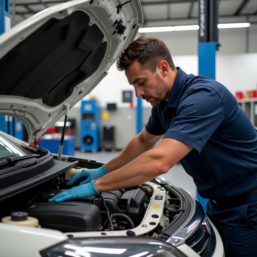 Expert Technician Working at Acorn Auto Services