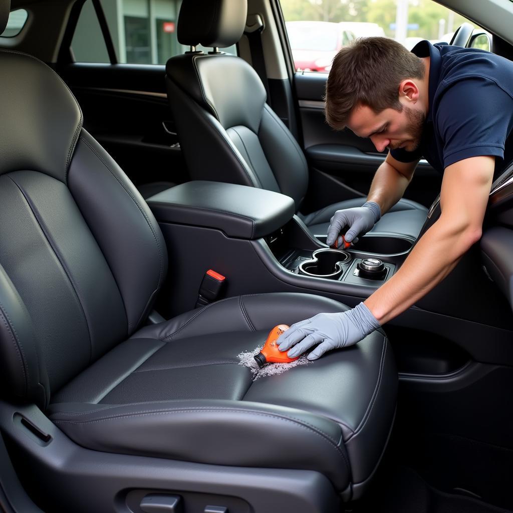 Acura Interior Detailing - Leather Cleaning