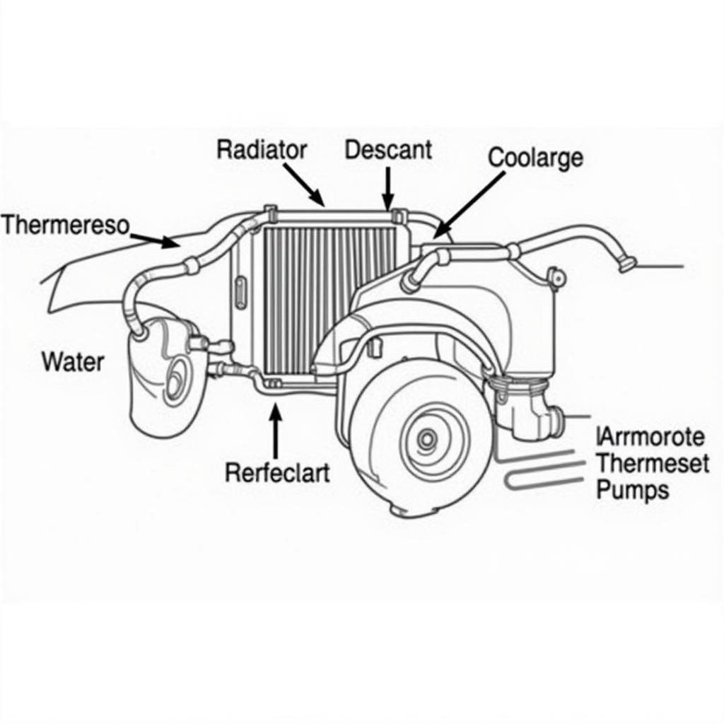 Affton Auto Radiator and AC Service Diagram