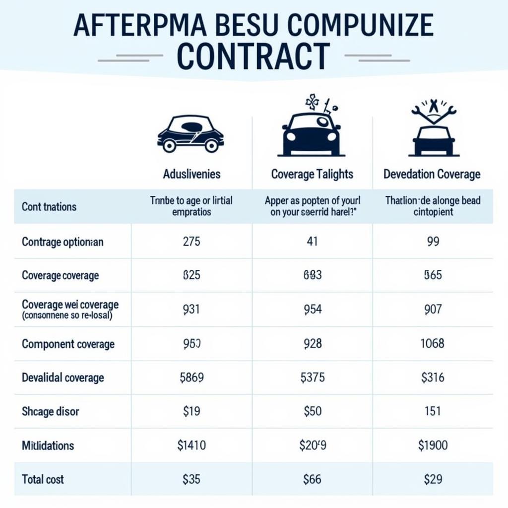 Comparing Aftermarket Auto Service Contracts