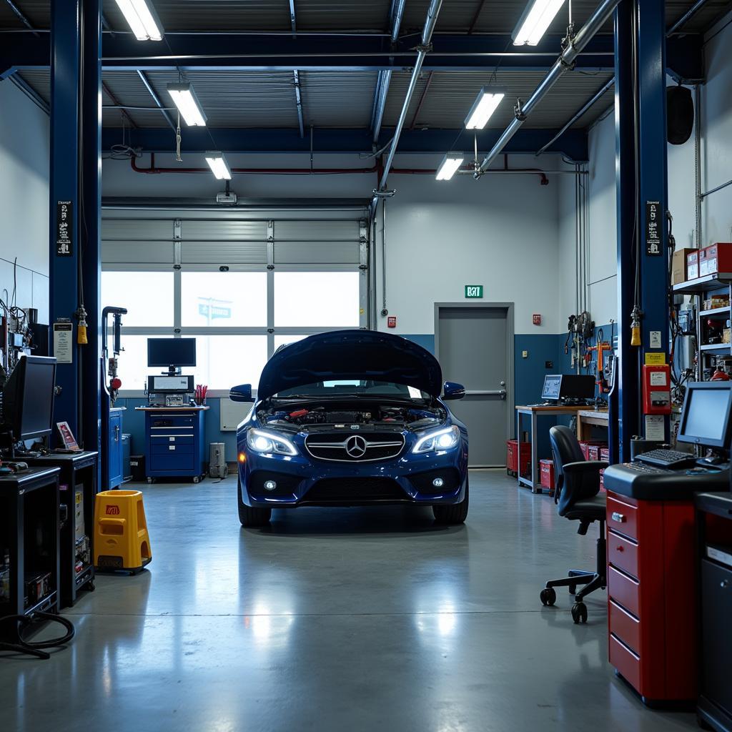 Modern Service Bay at Aim Perfection Auto Services