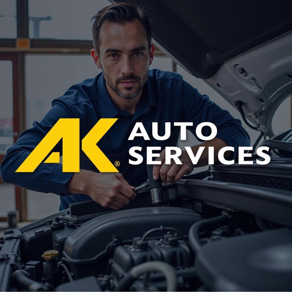 Mechanic working on a car at AK Auto Services Bray