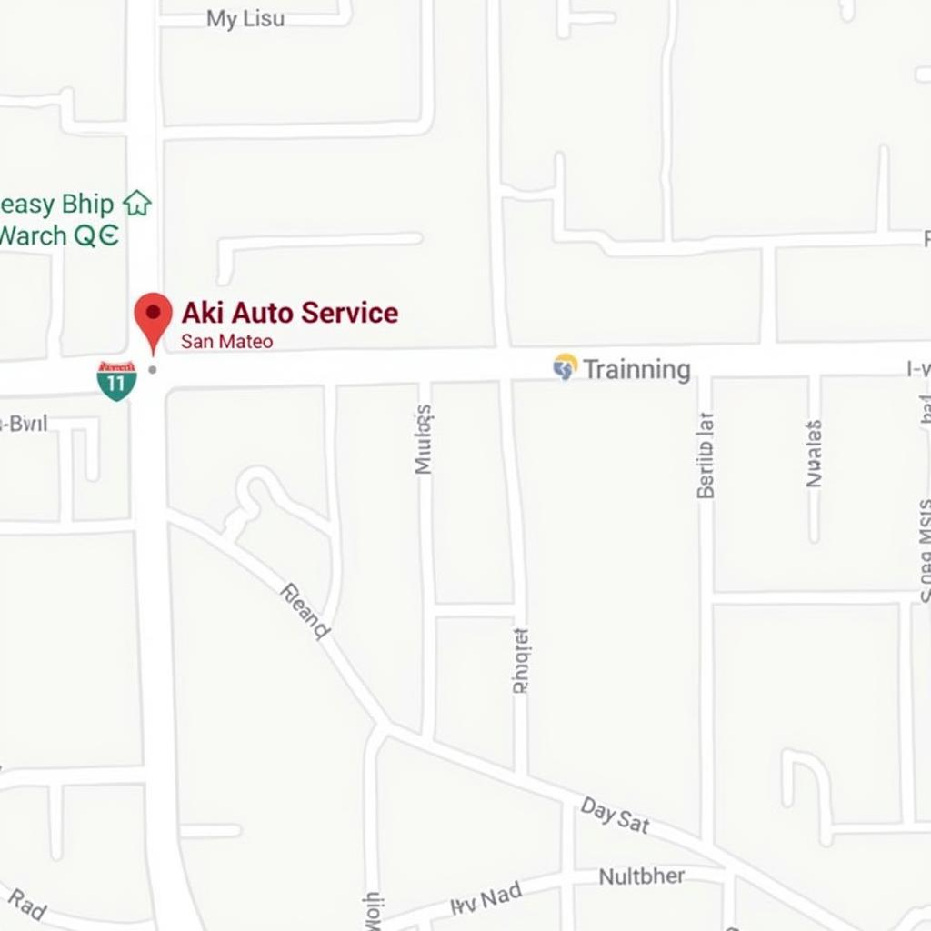 Location of Aki Auto Service in San Mateo