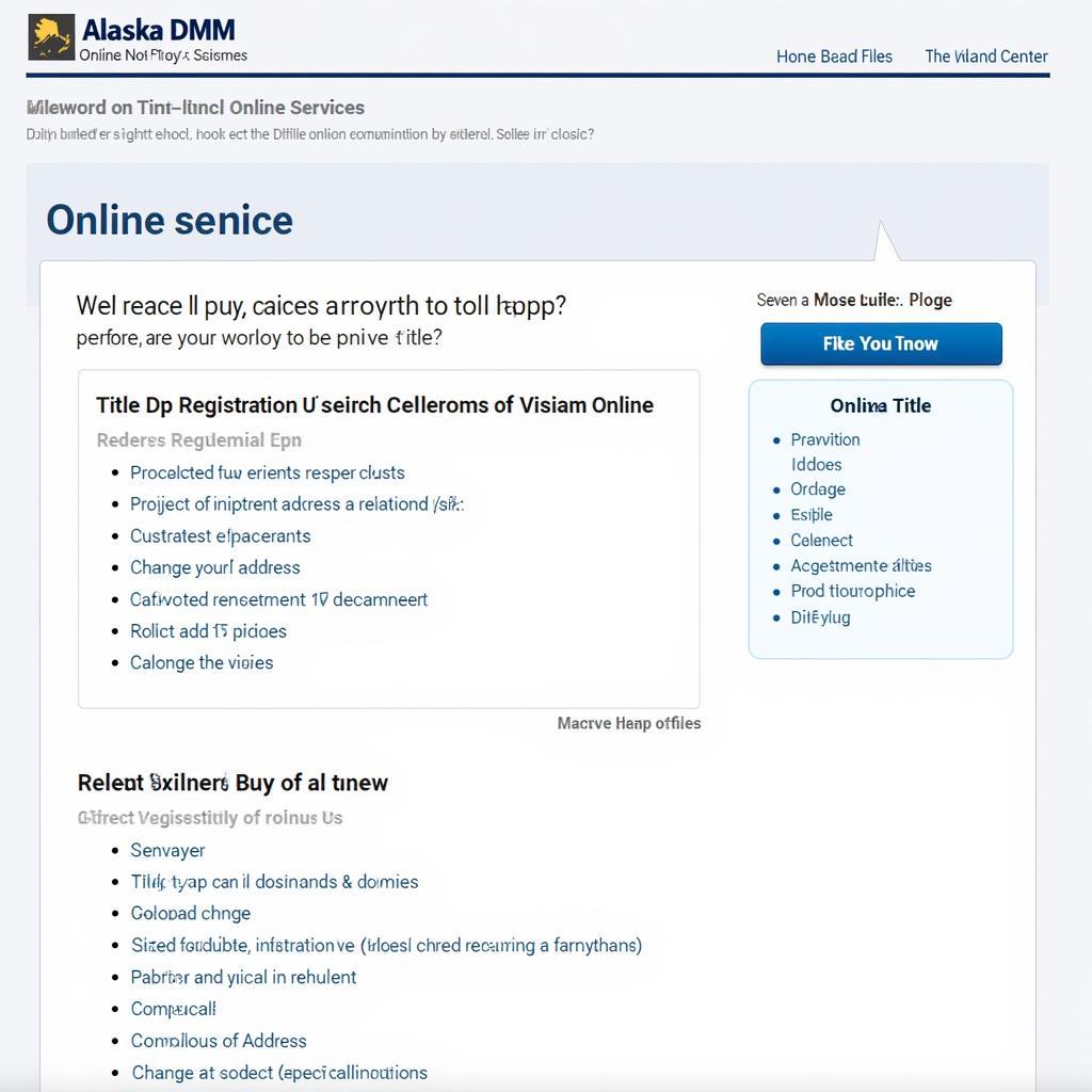 Alaska DMV Online Portal