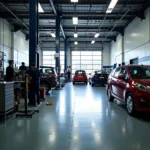 Modern Auto Service Shop Interior