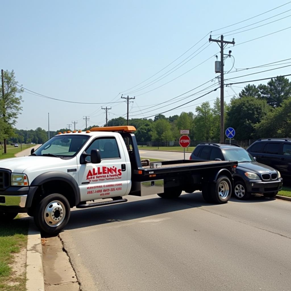 Allens Auto Service and Towing in Action in Columbus MS