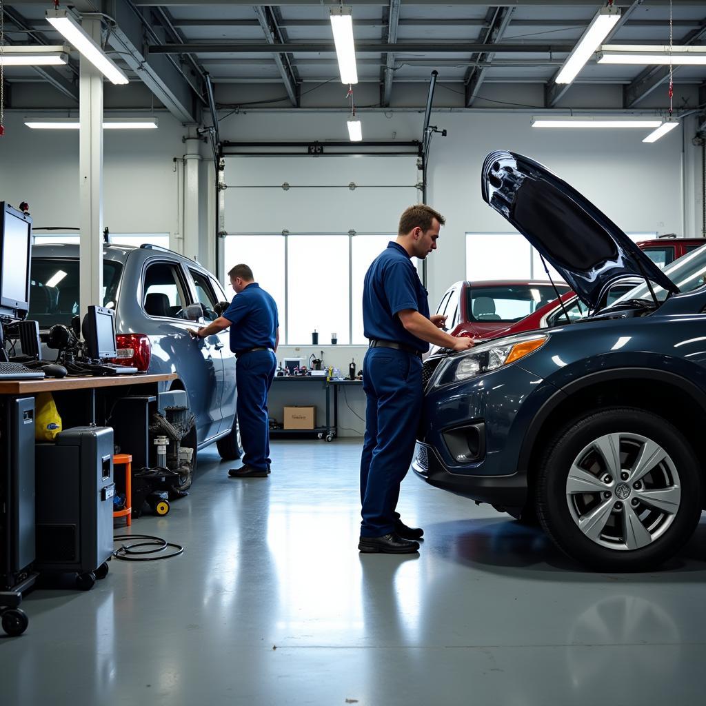 Modern Car Repair Shop with Certified Technicians