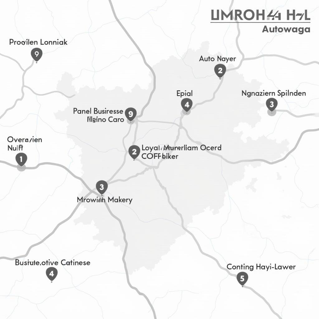 Map of Auto Nagar Vijayawada showing potential locations of ANL parcel services.