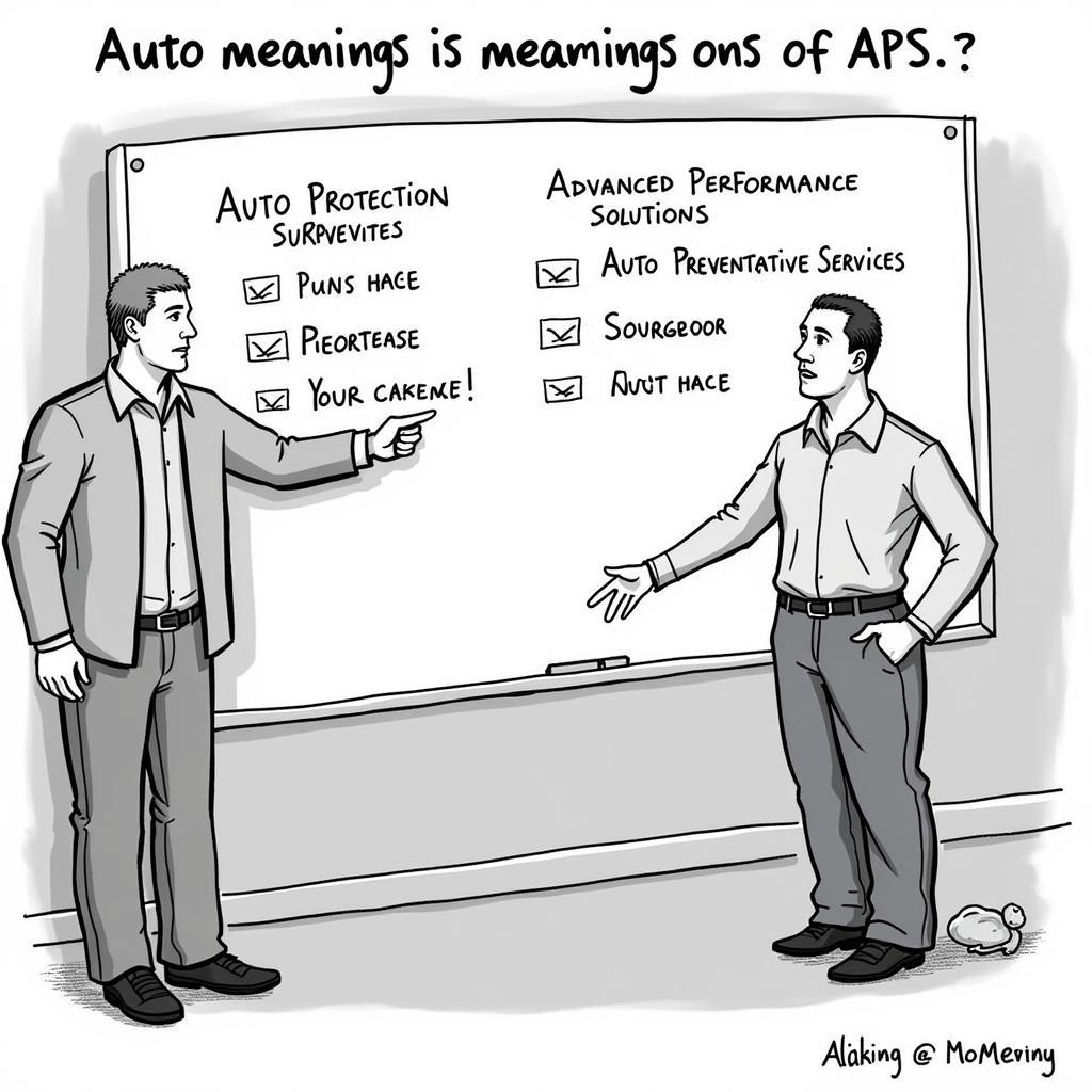 What does APS stand for in auto service?