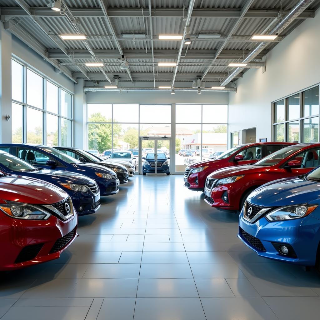 Arlington Auto Sales Showroom with Variety of Cars