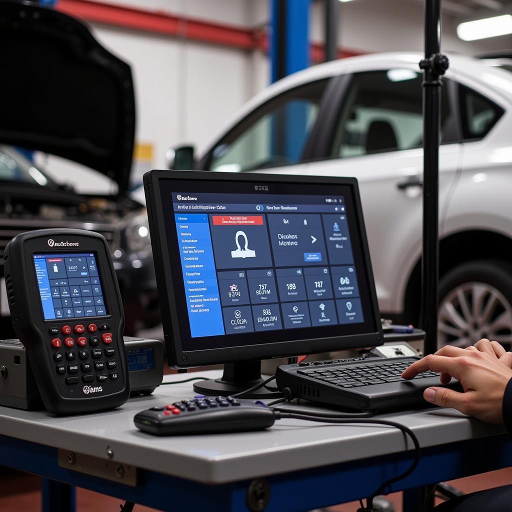 Modern diagnostic equipment at Arn's Auto Service