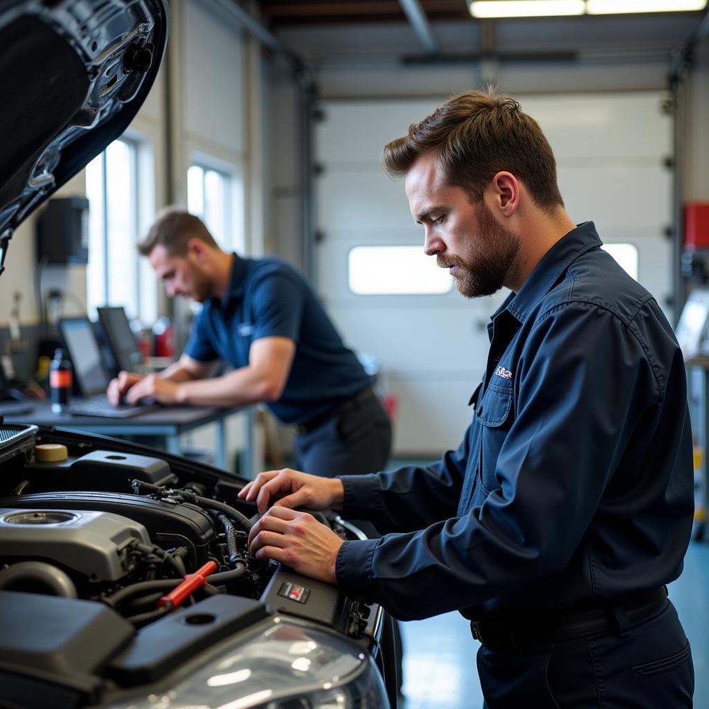 Certified Mechanics Working in an Ashland Auto Repair Shop