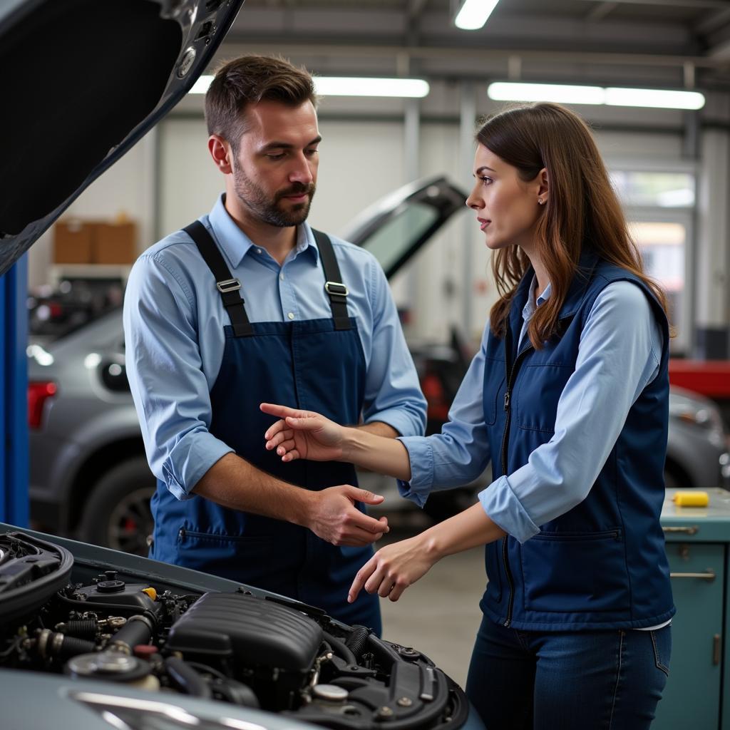 Asking Questions to an Auto Mechanic