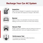 Auto AC Recharge Process Steps in Cambridge, Ohio