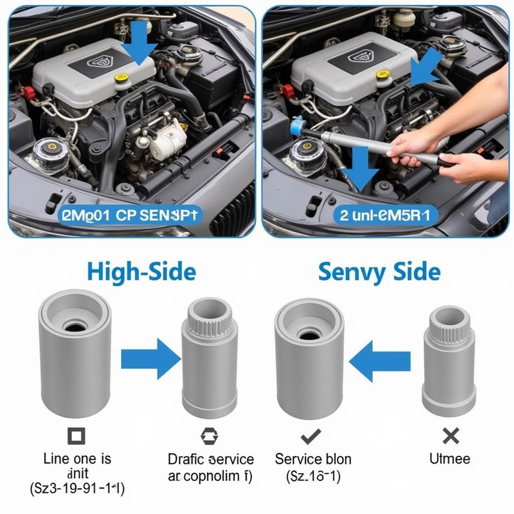 Types of Auto AC Service Port Fittings