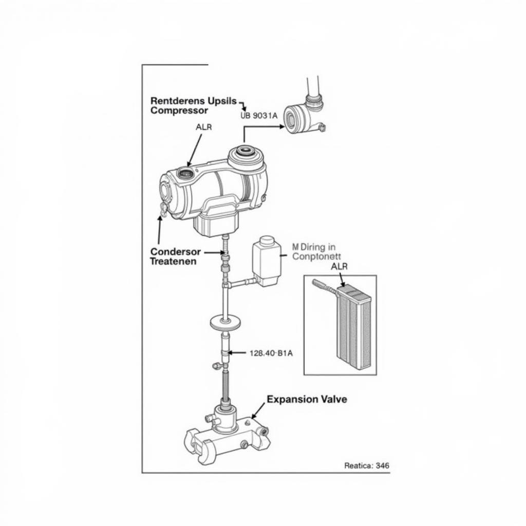 Diagram of a Car's AC System