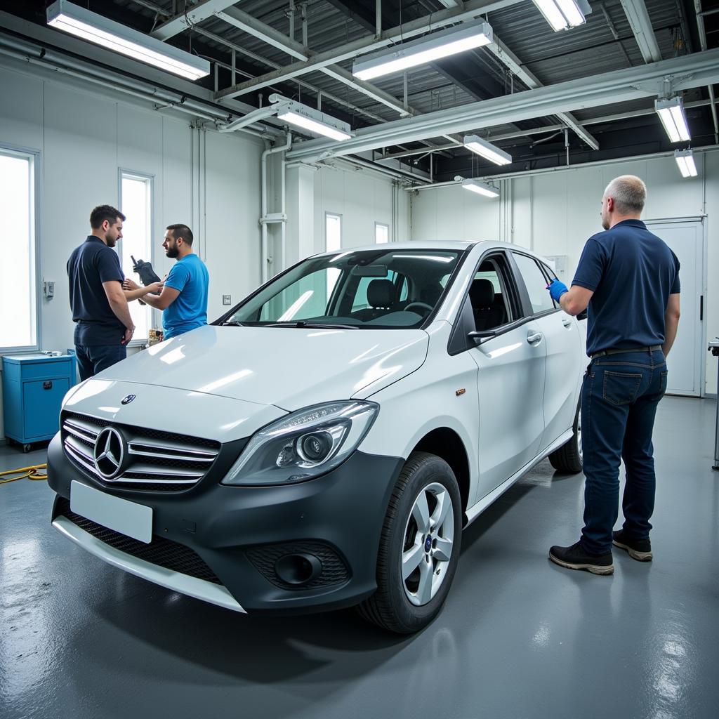 Auto Body Paint Shop Services in Action