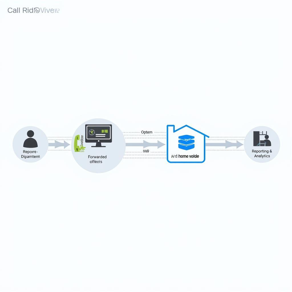 Diagram of an Auto Call Forwarding IVRS System