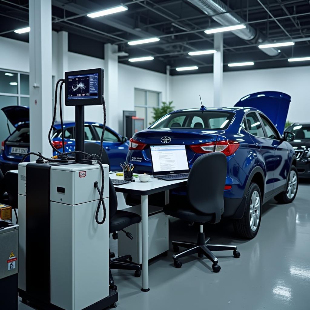 Advanced Diagnostic Tools in an Auto Care Service Center