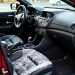 Interior detailing of a car in Thonon-les-Bains