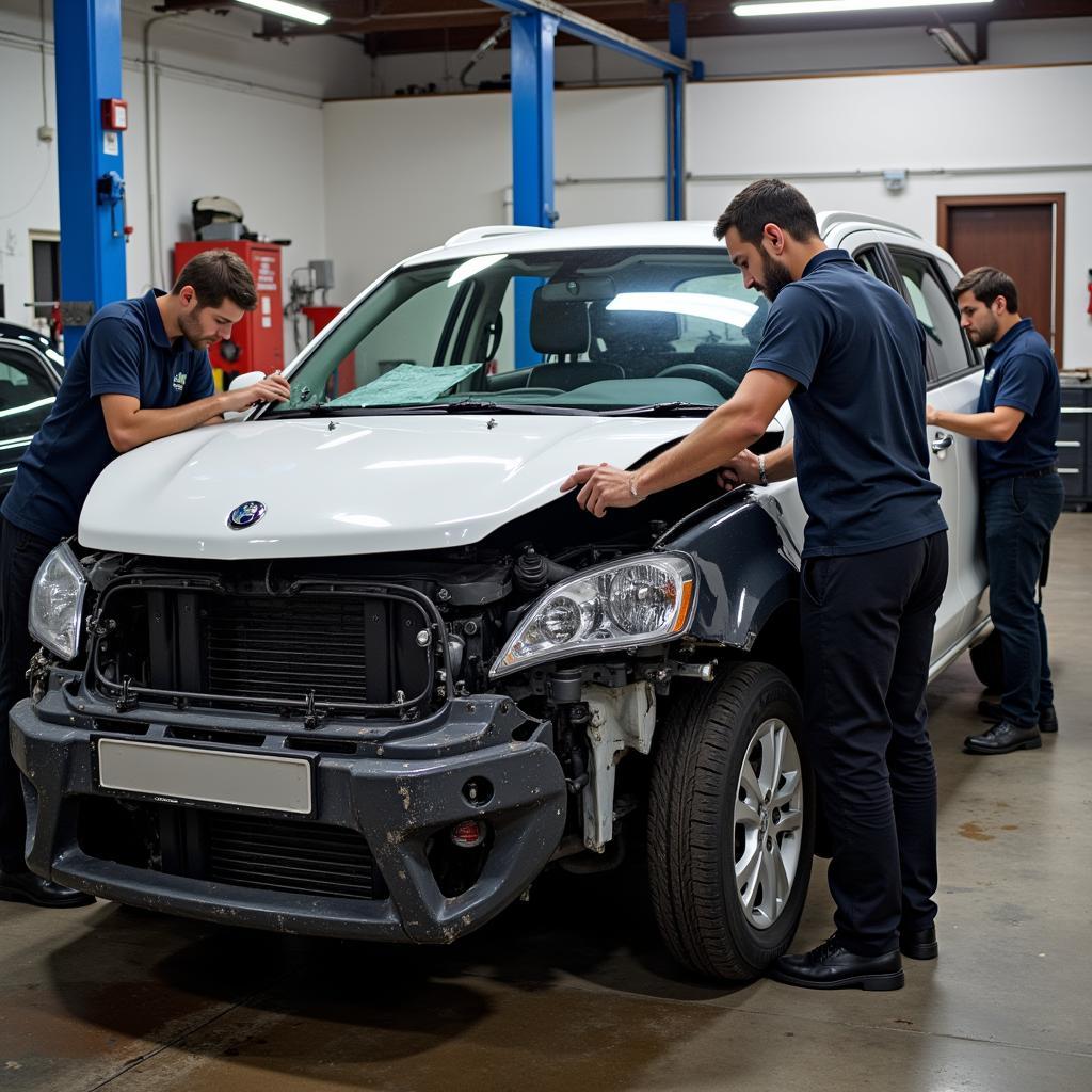 Collision Repair Process in a Columbus, Ohio, Auto Shop