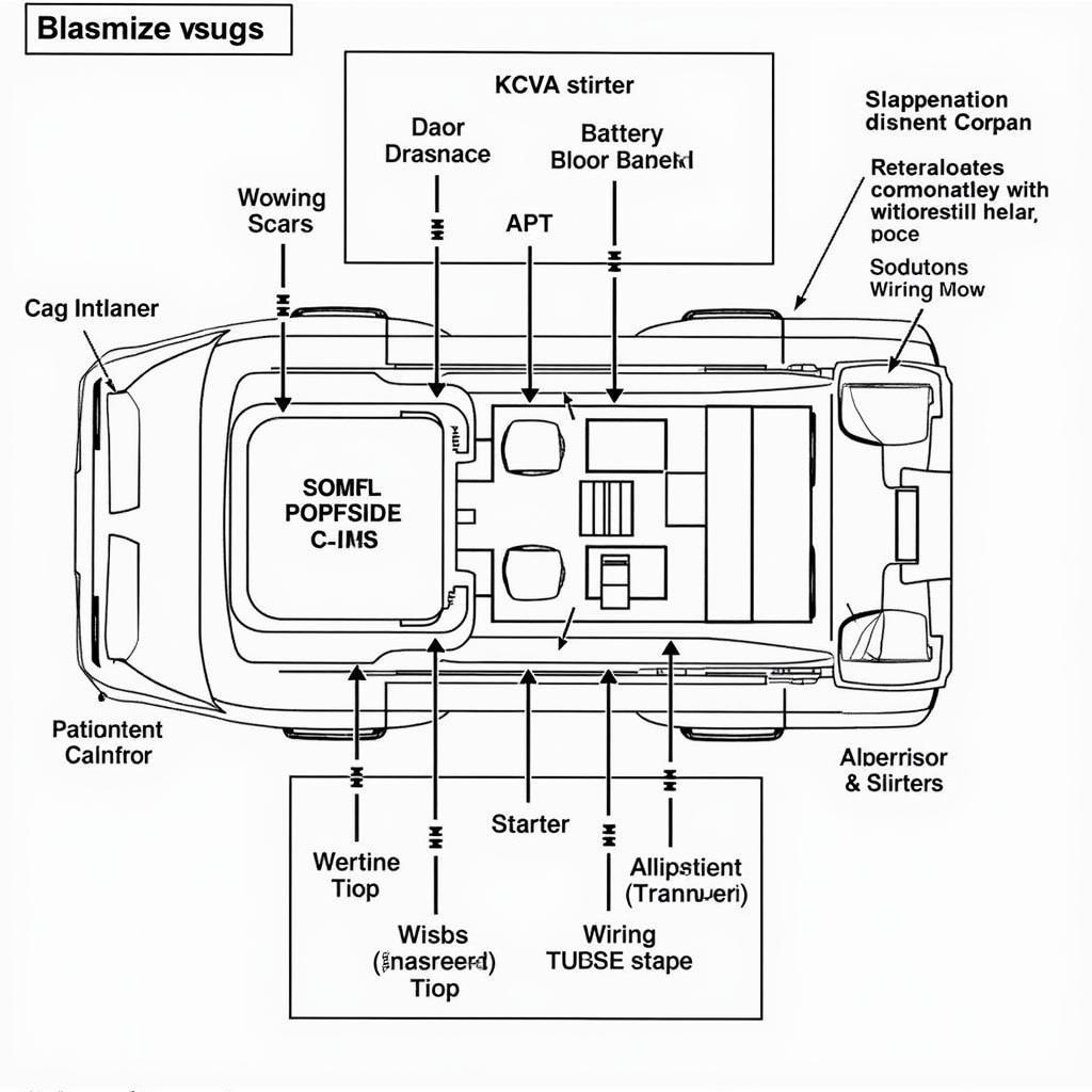 Detailed diagram of a car's electrical system highlighting key components and their functions in Clyde