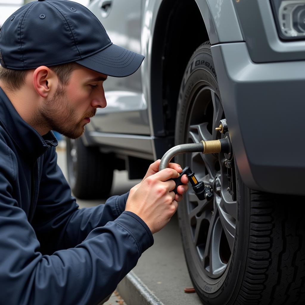 Auto Gas Service Technician in Melbourne Checking an LPG System