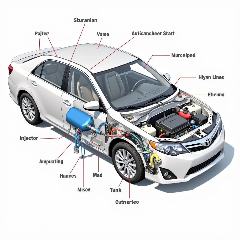 Auto Gas System Components Diagram