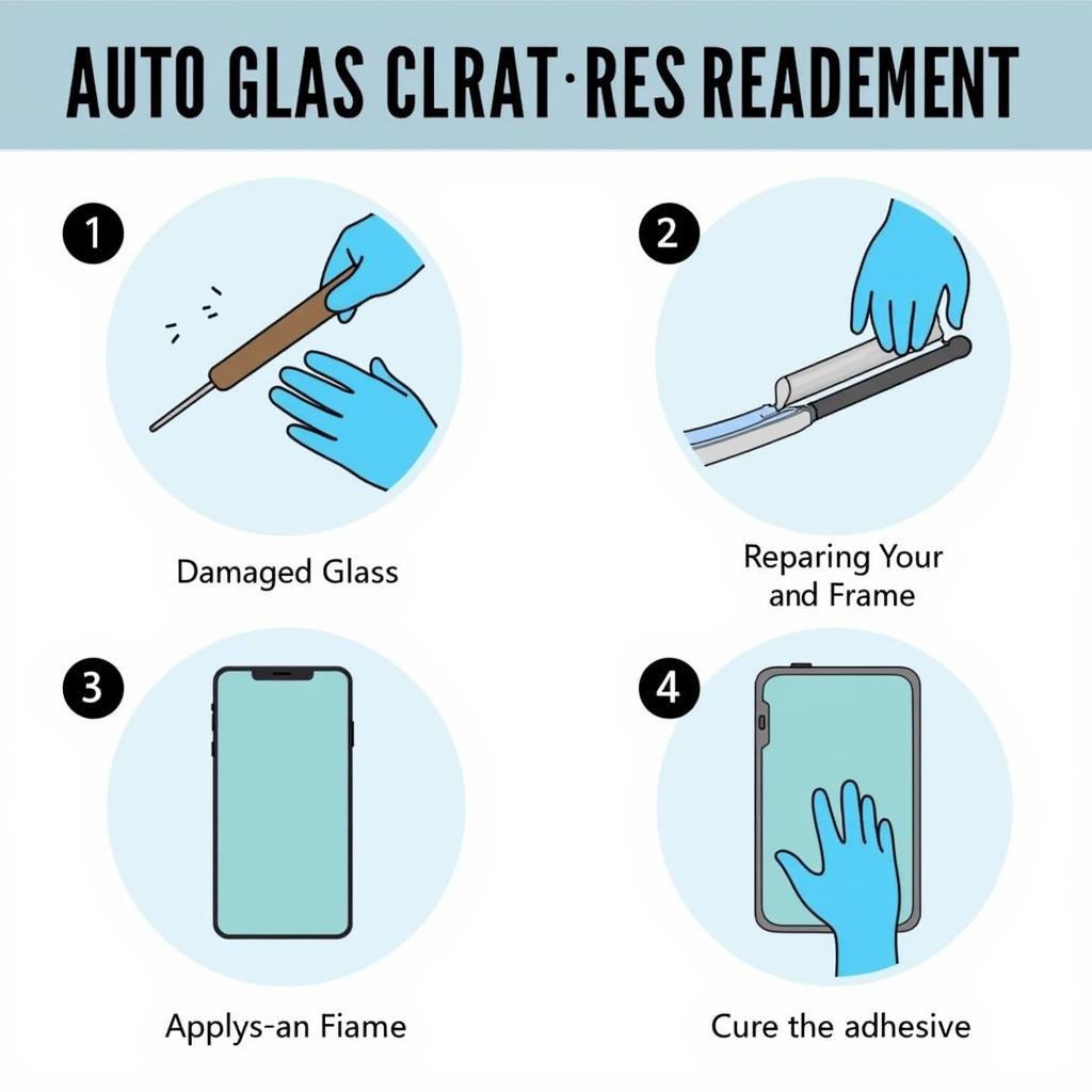 Step-by-step process of auto glass replacement