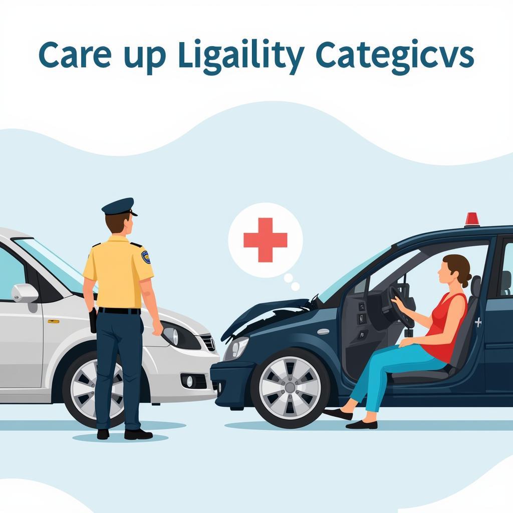 Auto Liability Coverage in Action: Accident Scene with Damaged Vehicles