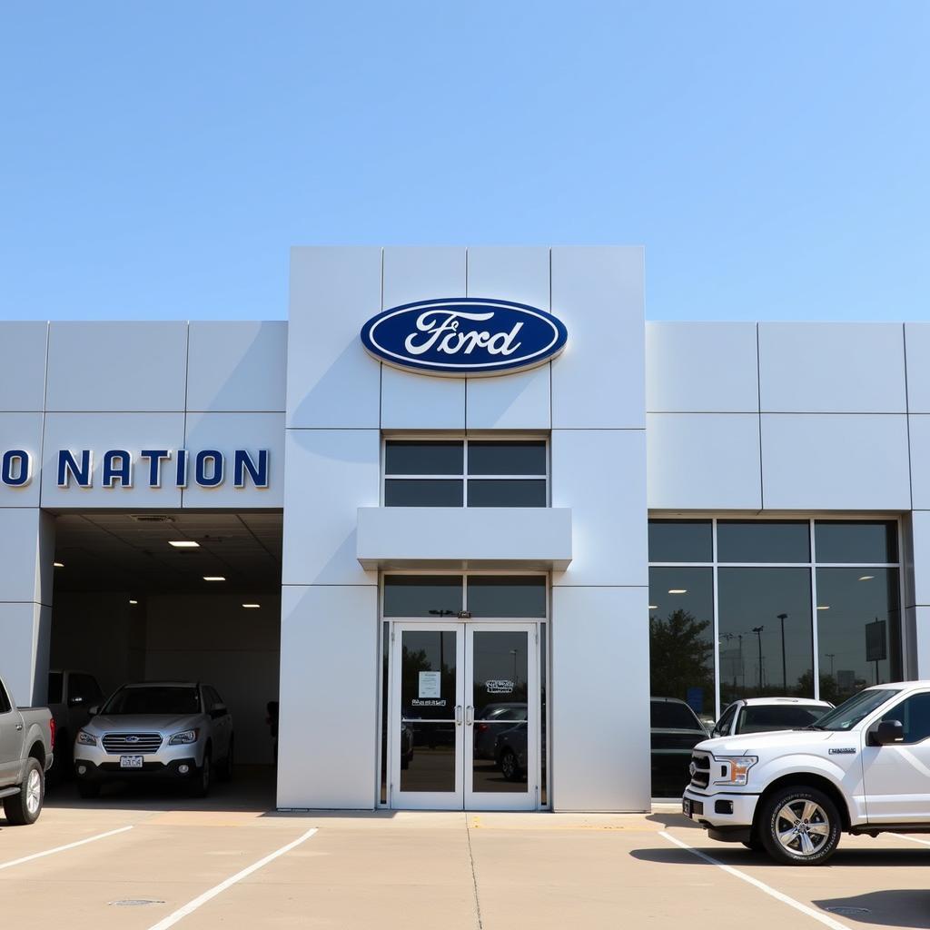 Auto Nation Ford Fort Worth Service Center Entrance