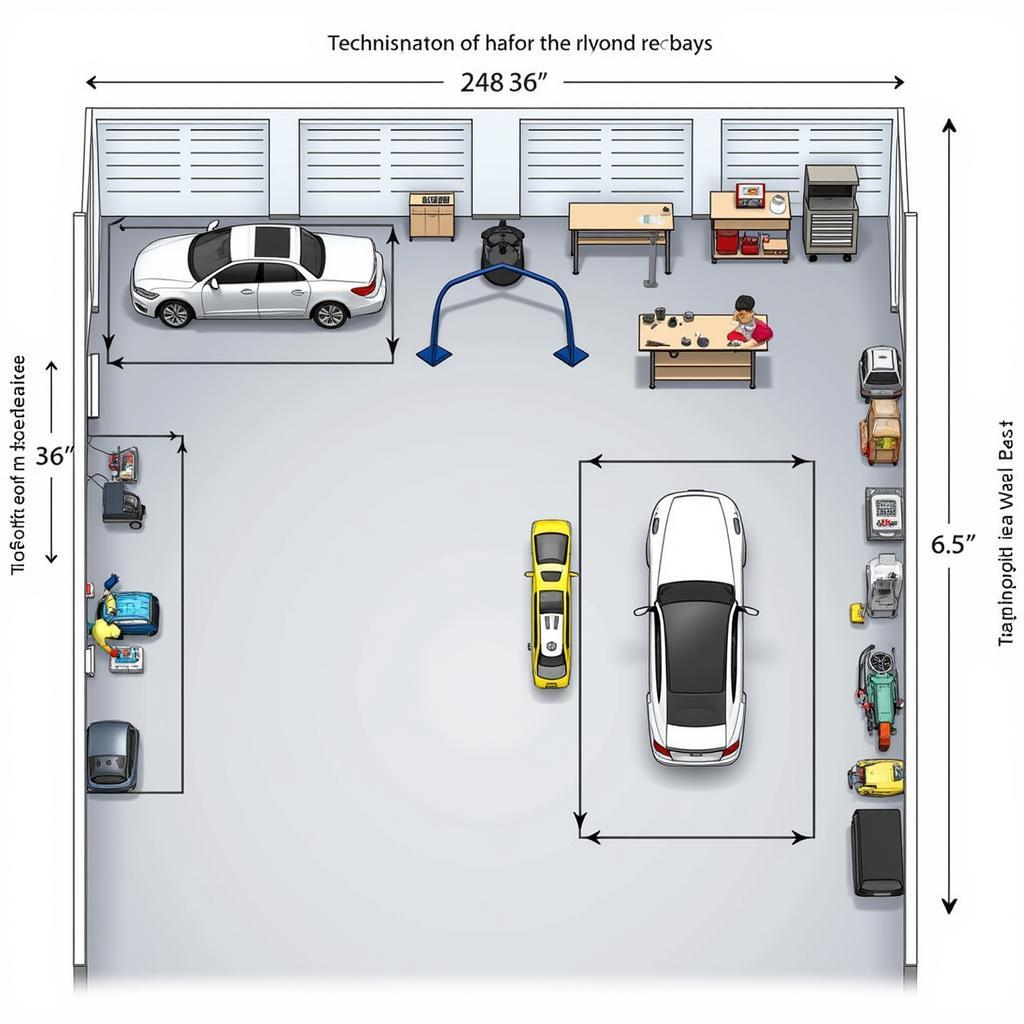 Efficient Auto Service Bay Layout