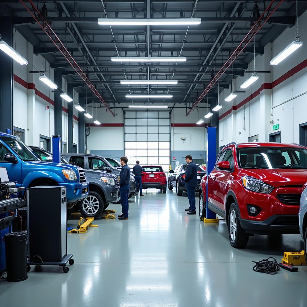 Auto Service Center Repair Bay