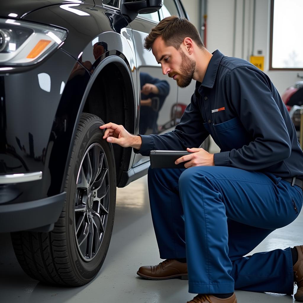 Mechanic Checking Car in Epping NH