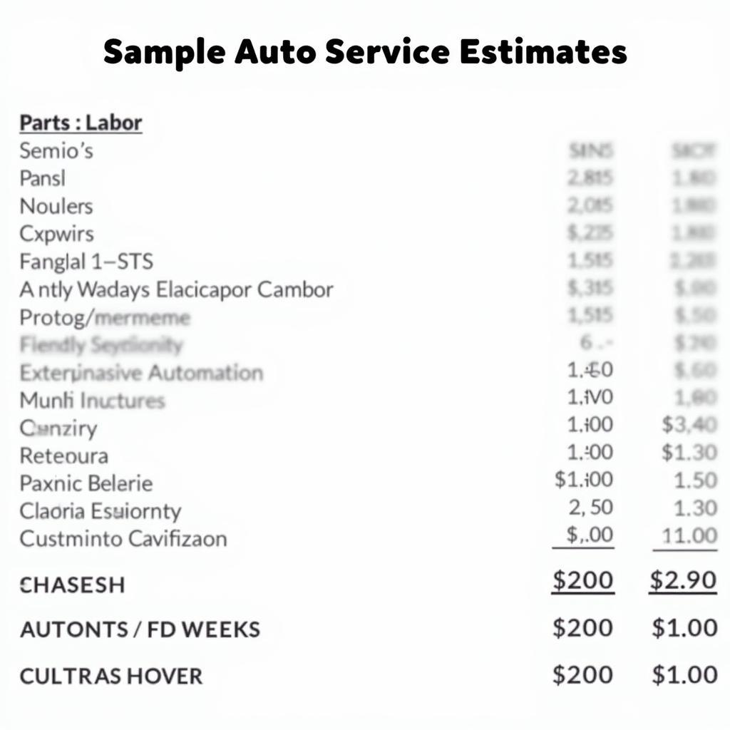 Auto Service Estimate in Airway Heights