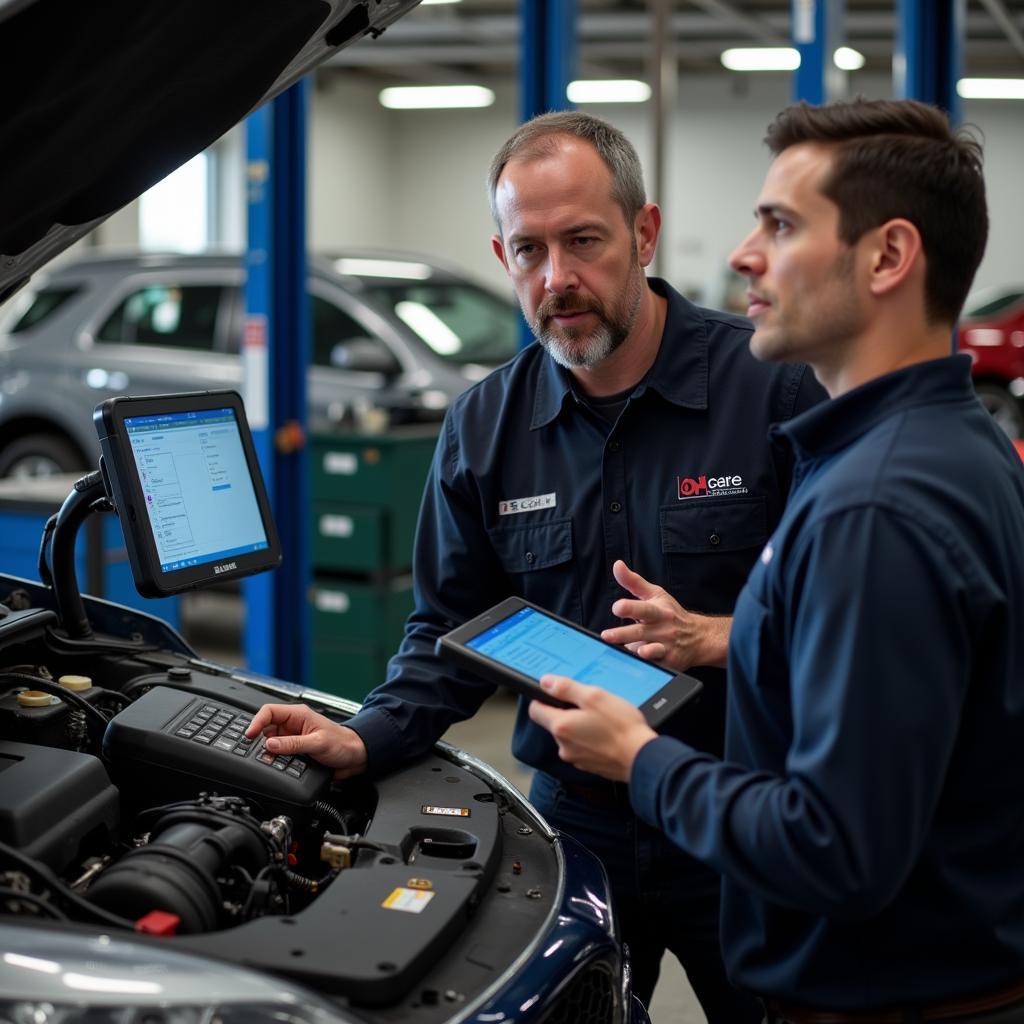 Experienced Mechanic Diagnosing Car Problems in Herndon, VA