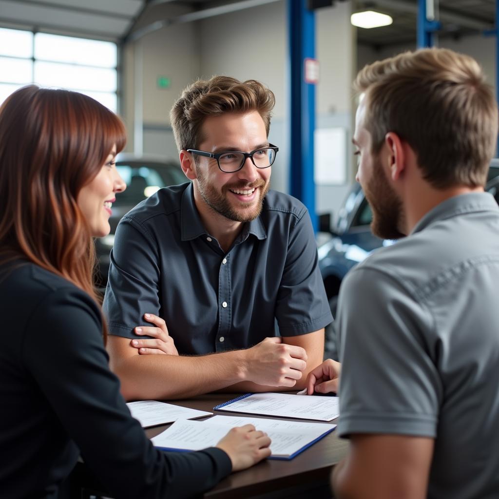 Customer Service at an Auto Service Shop