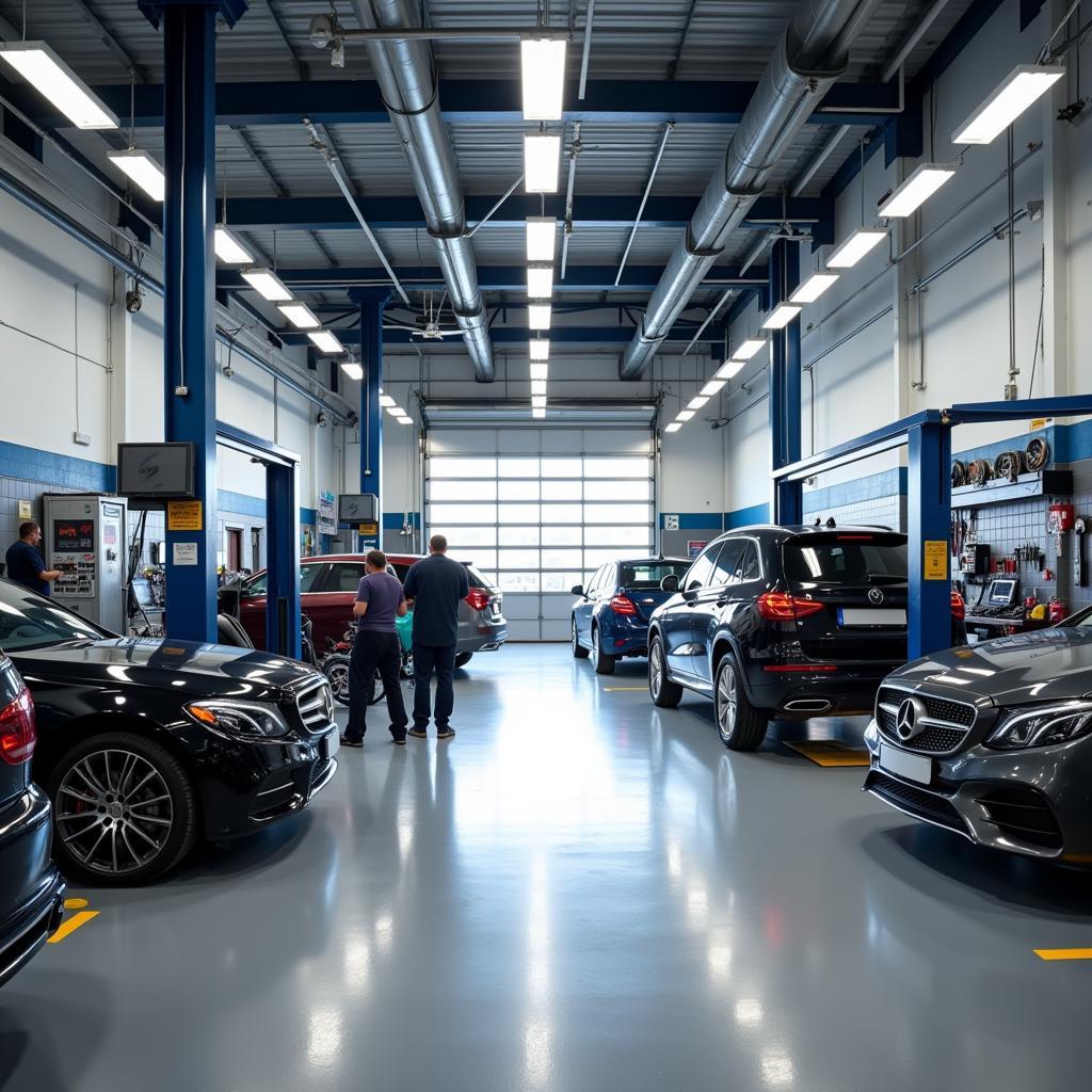 Modern Auto Service Garage Interior in Rijssen