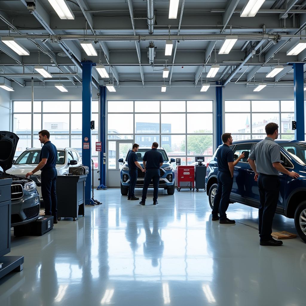 Clean and organized auto service shop on Broadway Road in El Cajon