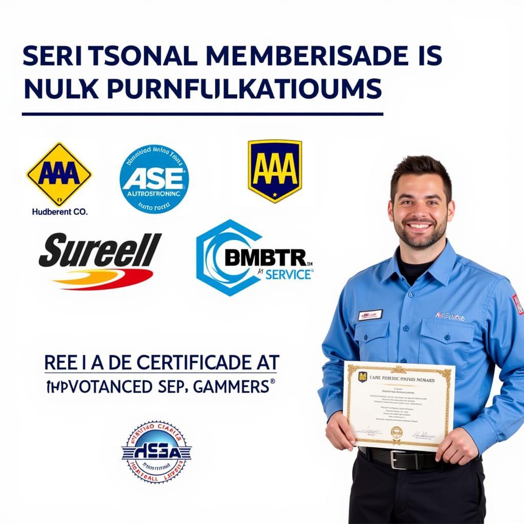 Auto Service Station Certifications and Affiliations