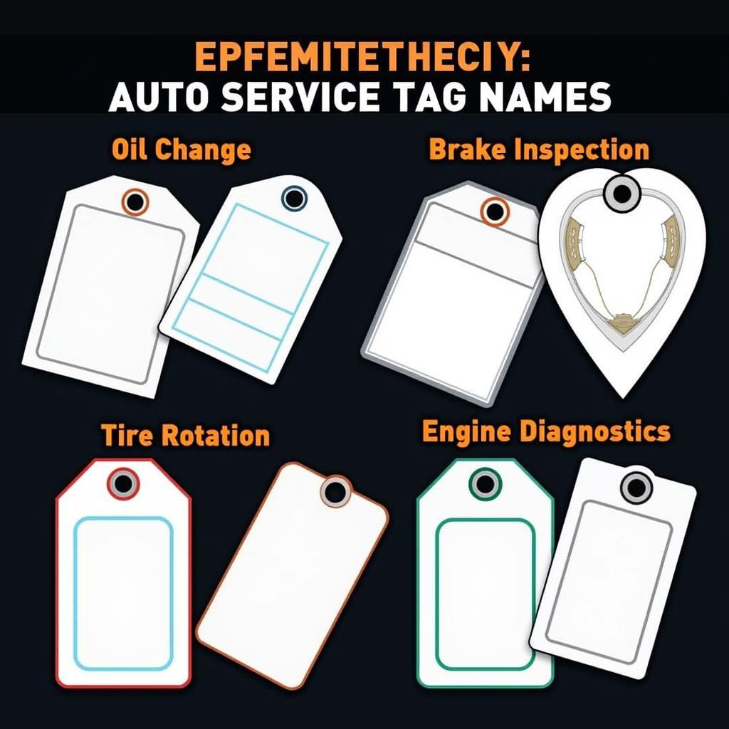 Examples of Effective Auto Service Tag Names