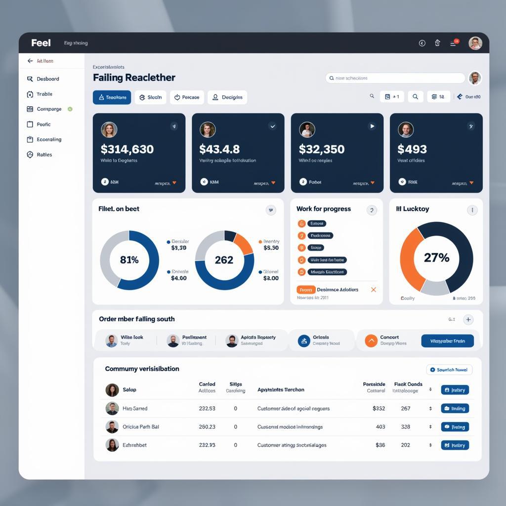 Auto Service Tracking Software Dashboard