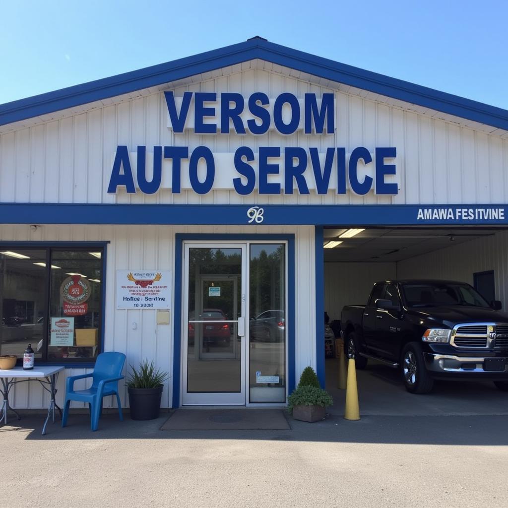 Modern Auto Service Shop Exterior in Vernon BC