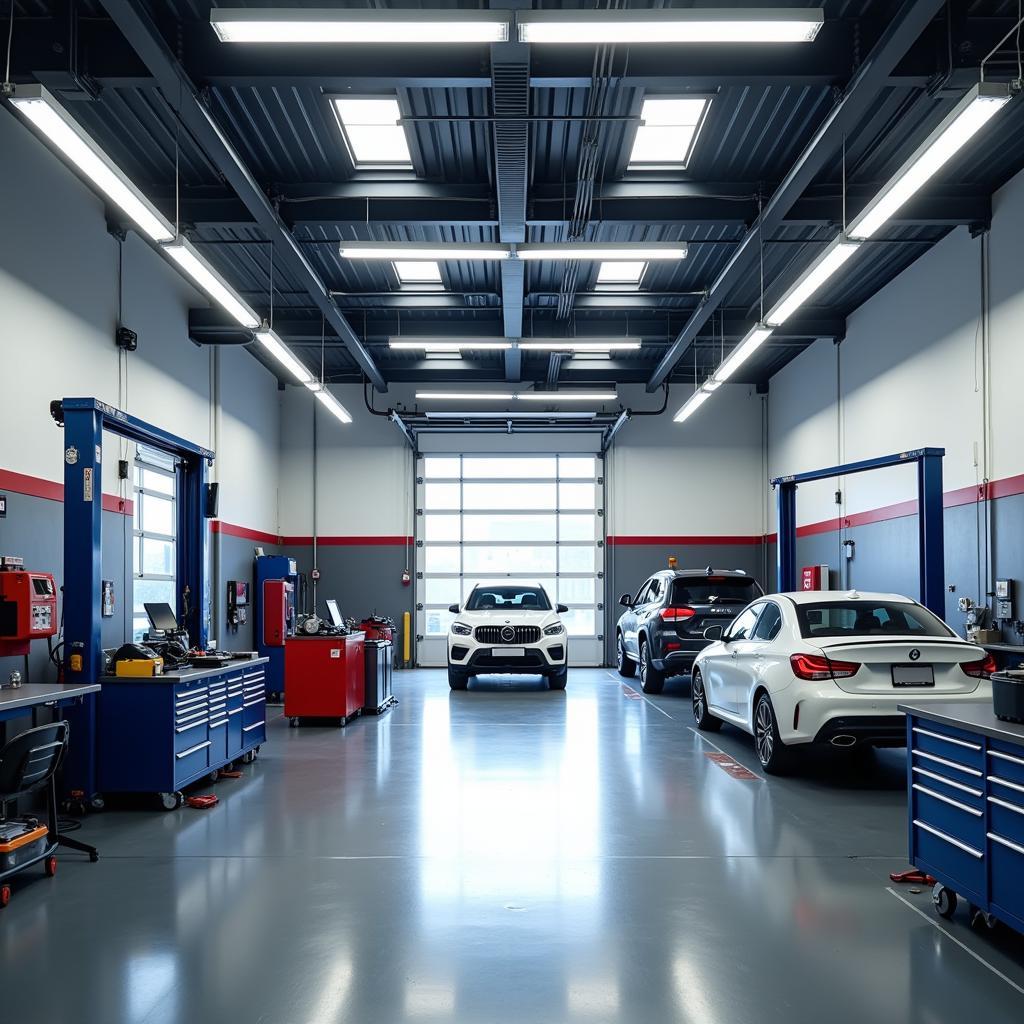 Efficient Auto Shop Service Bay Layout Design