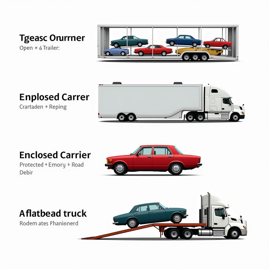 Different Auto Transport Types in Merced CA