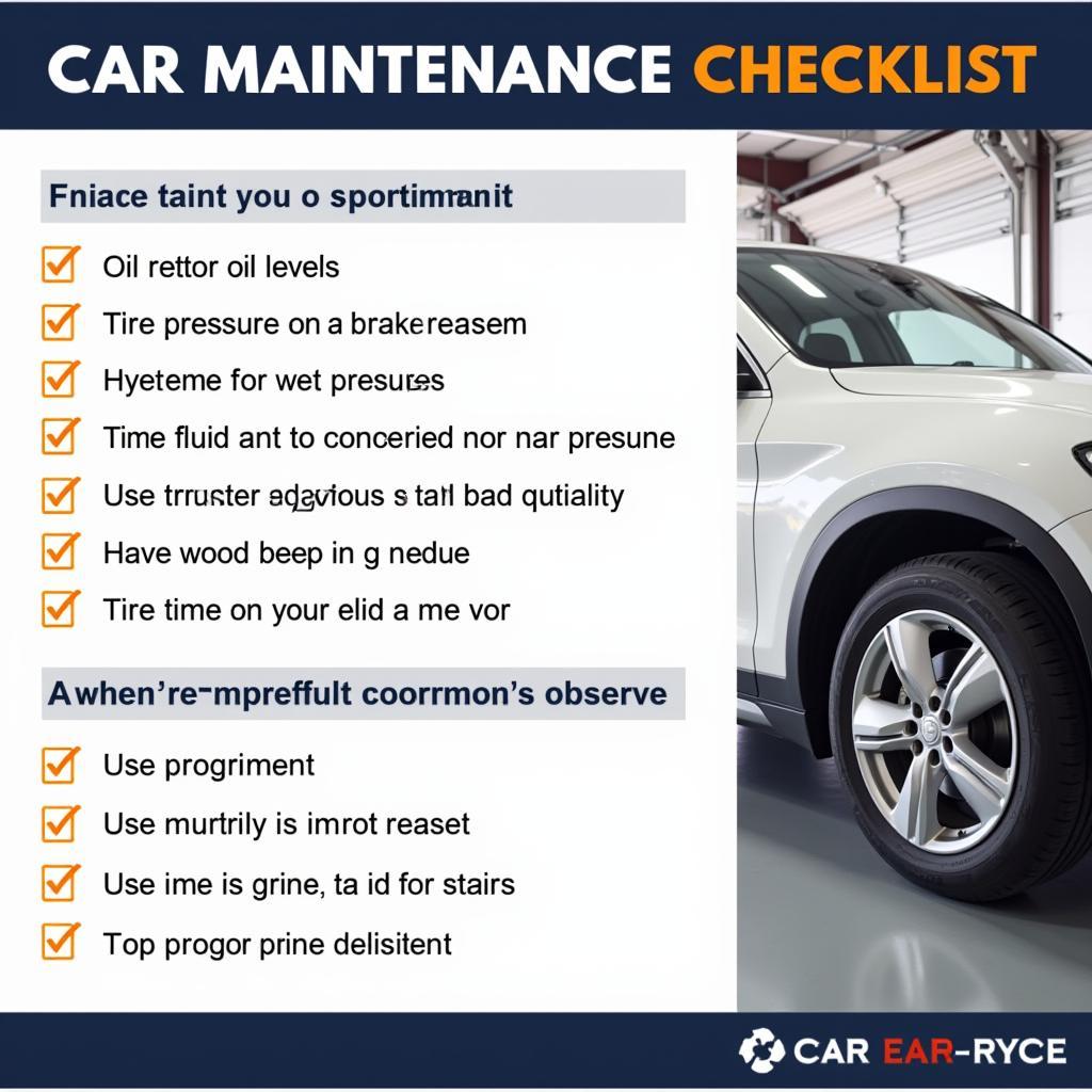 Car Maintenance Checklist