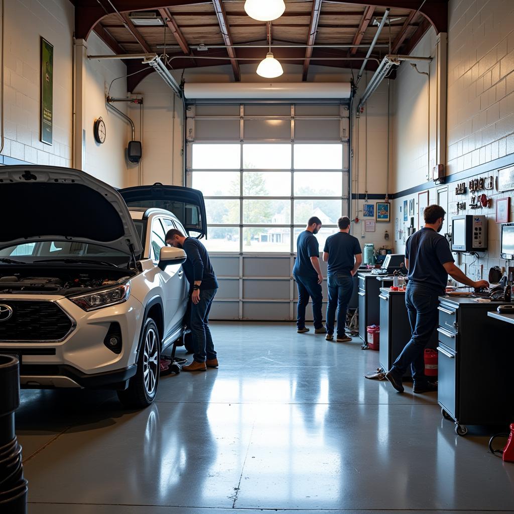 Barboursville Auto Repair Shop Interior