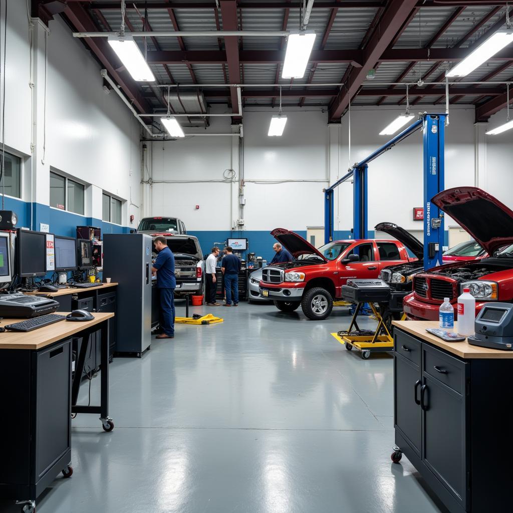 Inside a Batavia Auto Repair Shop